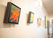 Thumbnail 17 of 29 - A wall with paintings on it.at Spring Arbor of Wilson, Wilson, NC 27893-2873