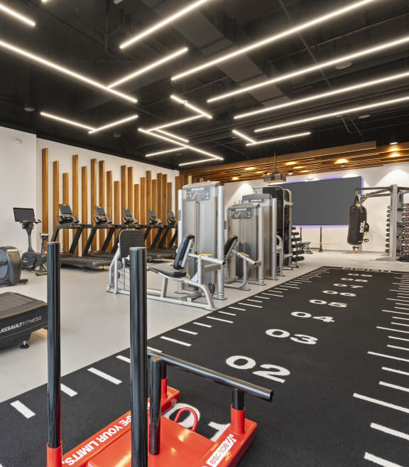 Fitness center1 at Deca Apartments, Greenville, SC