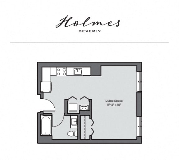Studio Floor Plans Holmes Beverly 110 Rantoul Street  Beverly, MA 01915