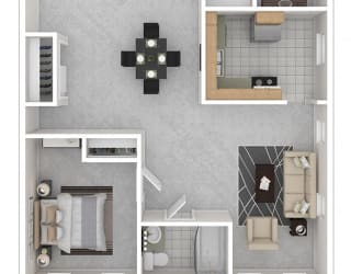 3221 Conn Ave Apartments 2 Bedroom Floor Plan