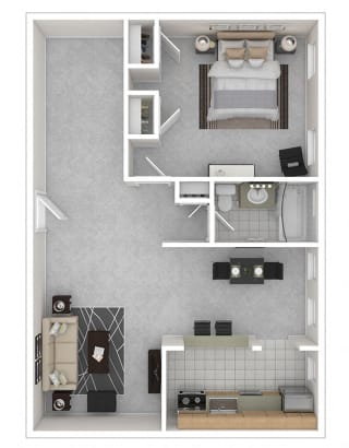 3221 Conn Ave Apartments 1B Floor Plan