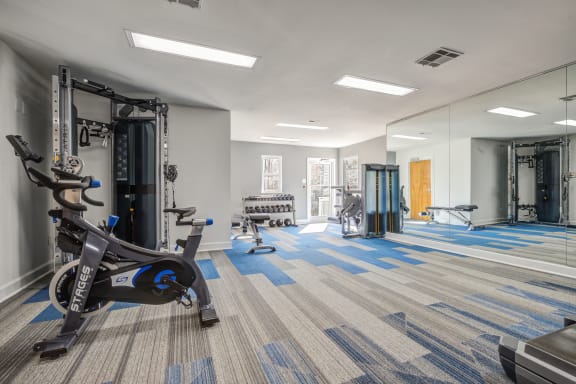 Fitness Center at Chapel View Apartments in Chapel Hill, NC