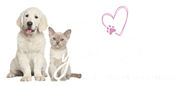 A graphic with a dog and cat and the text "we love your pets" and "furry friends are always welcome".