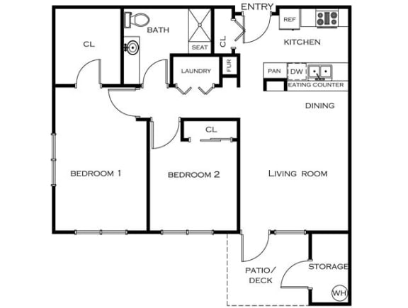 Floor plan5 at Tramore Apartments, Meridian, ID, 83642