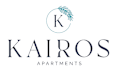 A logo for Kairo Apartments with a feather design.