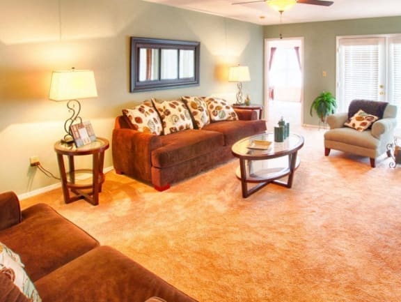Living Area at apartment in Morrisville NC
