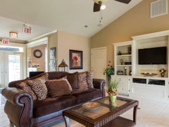 Sofa and TV in Club room
