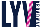 the logo for the mets on a blue background with pink stripes