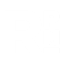 A black and white image of a white letter R.