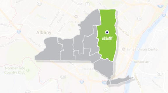 a map of the albany area