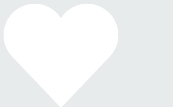 a white heart with the word reaching on it