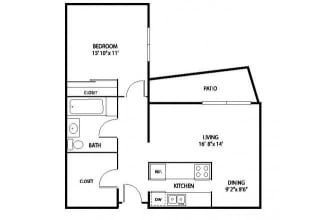 Oakwood Apartments in Plymouth, MN 1 Bedroom 1 Bath