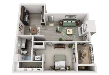South Lamar Village Apartment Homes - 1 Bedroom 1 Bath Apartment