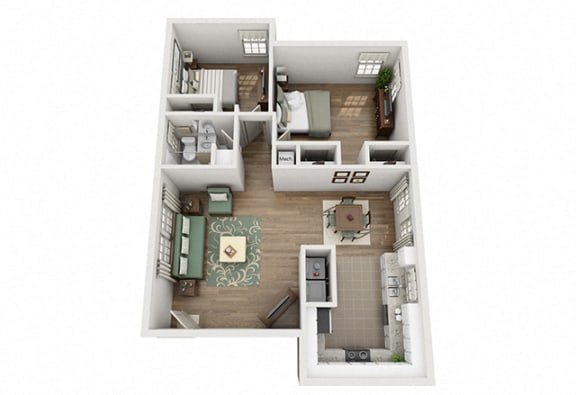 Sunset Ridge Apartment Homes - 2 Bedroom 1 Bath Apartment Sunset Ridge Apartment Homes - 2 Bedroom 1 Bath Apartment
