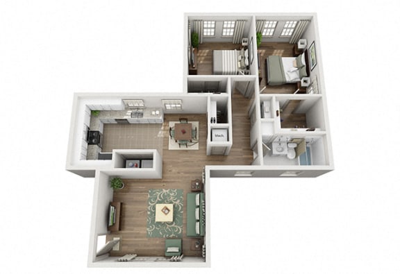 Sunset Ridge Apartment Homes - 2 Bedroom 1 Bath Apartment Sunset Ridge Apartment Homes - 2 Bedroom 1 Bath Apartment