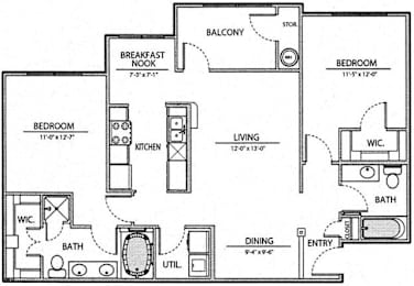  Floor Plan B3 with Attached Garage