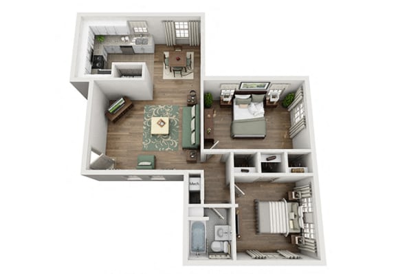 Sunset Ridge Apartment Homes - 2 Bedroom 1 Bath Apartment Sunset Ridge Apartment Homes - 2 Bedroom 1 Bath Apartment