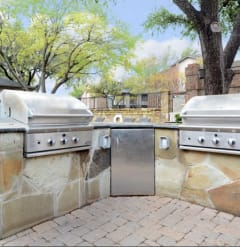 Picnic And BBQ Area at Trinity Village Apartments, Dallas
