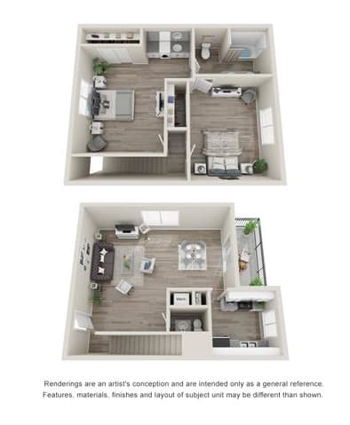 a 2 bedroom floor plan