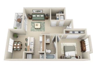 Floor Plan 1 Bedroom