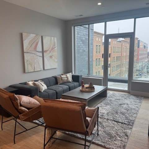 Living room at apartments in Royal Oak, MI | Main Living Apartments