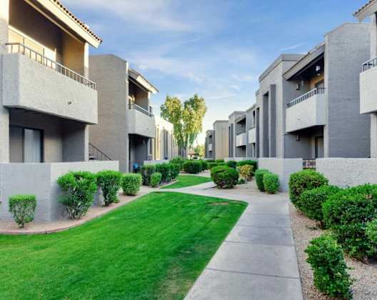 Walkways at Olive East Apartments