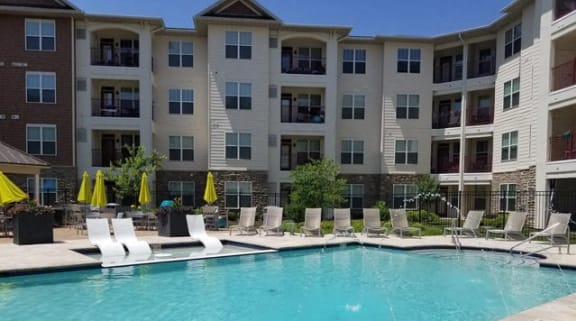 Swimming Pool With Relaxing Sundecks at Vanguard Crossing, St. Louis