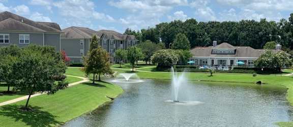 Lake With Fountain at Plantation Crossing, Lafayette, 70508
