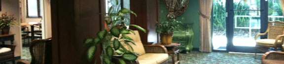 Casa Santa Marta I Senior Apartments in Sarasota, FL beautiful lobby with seating