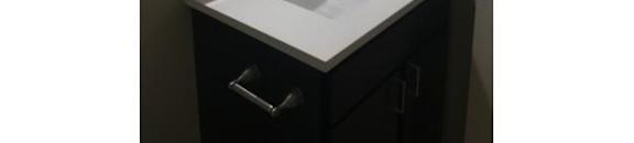 Bright White Bathroom Countertops