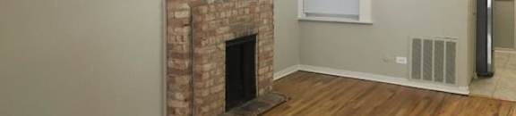 Exposed Brick Fireplace