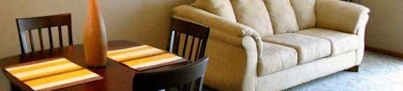 Spacious living and dining room