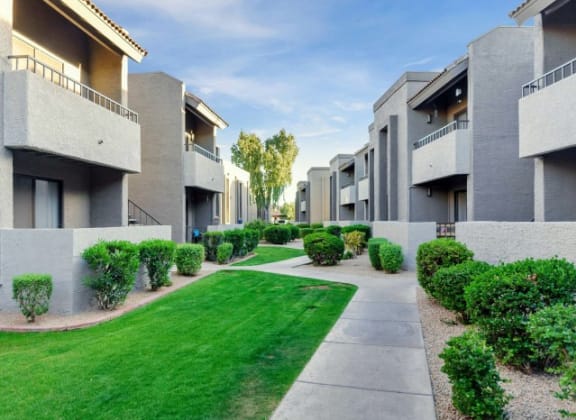 Walkways at Olive East Apartments
