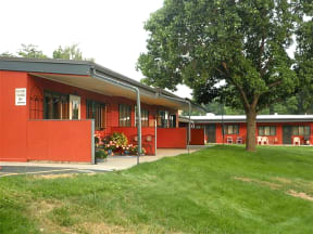 View of patios