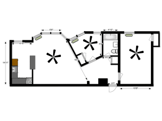 The Abby Apartments Two Bedroom A Floor Plan