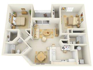 Brisa Floor Plan |Bay Breeze Villas