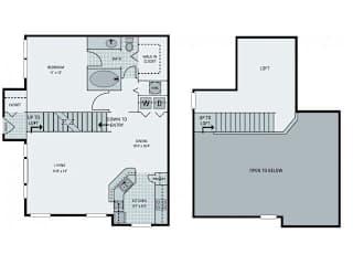 St Croix with Loft Floor Plan  at Bay Harbor, Fort Myers, Florida