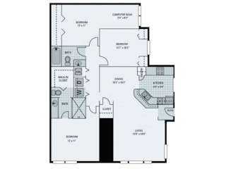 St Maarten Floor Plan  at Bay Harbor, Fort Myers