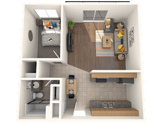 The Brook on Center One Bedroom, One Bath