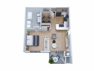 Floor Plan Studio, 1 Bathroom