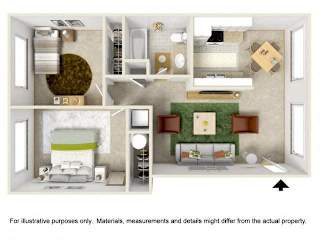 Parkside Two Bedroom Floor Plan