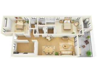 2x2C Floor Plan 2x2C Floor Plan at Bay Club, Bradenton, Florida