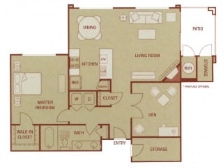 Sonoma Resort Apartments 1 bed 1 bath 916 sqft