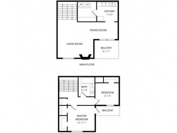  Floor Plan Two Story Terrace Renovated