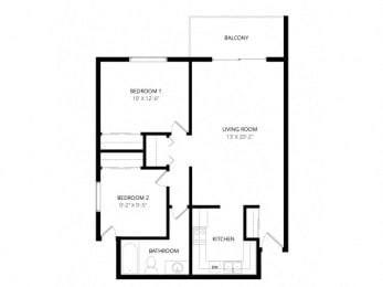  Floor Plan 2x1 Large