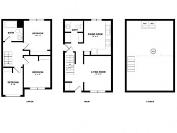  Floor Plan Poplar Court Town Home