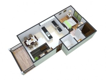  Floor Plan 1x1 Standard