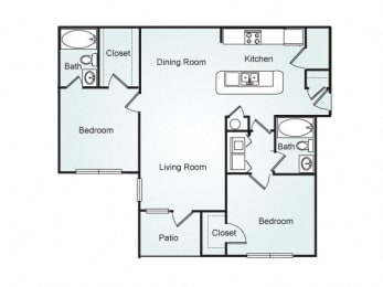 Cameron FloorPlan at Southpoint Crossing, Durham, 27713