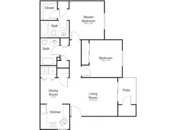  Floor Plan 2X2