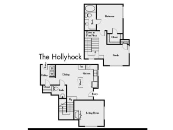 Hollyhock Floor Plan at Mission Gate, Plano, 75024